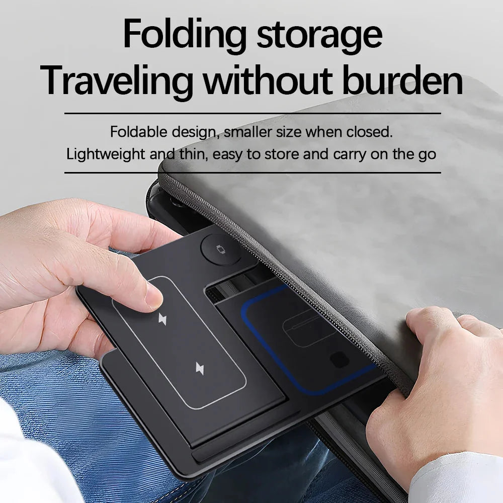 LED Fast Wireless Charging Station